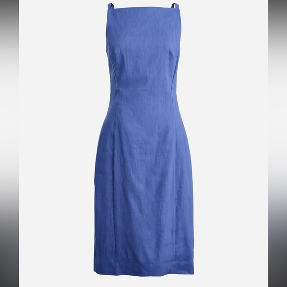 NWT J. Crew High Neck Fitted Sheath Dress SZ 16 - Picture 2 of 7
